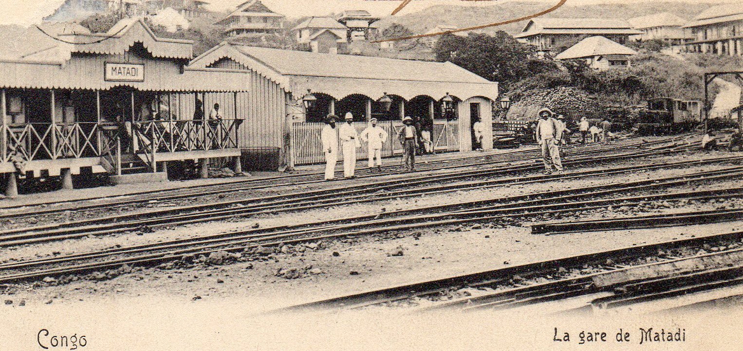 Belgian Congo Belge 50c Mols train on bridge
